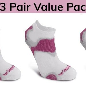 3 Pair - Bridgedale Women's Running Socks Small
